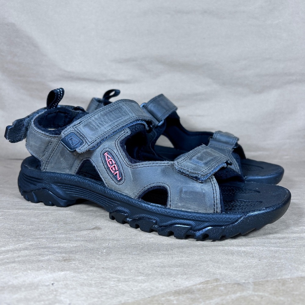 Keen Targhee lll Opoen Toe Sandals Men's 9 Brown Leahter Waterproof leather